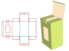 Up and down the plug-in box, open window paste pvc/pet, visible internal products, color box,