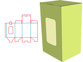 Self-locking bottom tube box