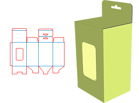 Up and down the plug-in box, open window paste pvc/pet, visible internal products, color box,