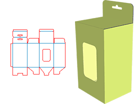 Up and down the plug-in box, open window paste pvc/pet, visible internal products, color box,