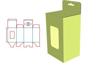 Up and down the plug-in box, open window paste pvc/pet, visible internal products, color box,