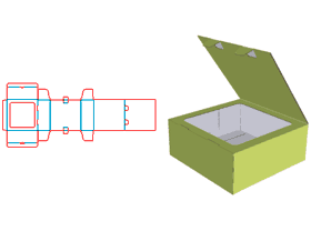 Tube extension box type, flip box, open window box, promotional box design, food box structure, toy box, gift box