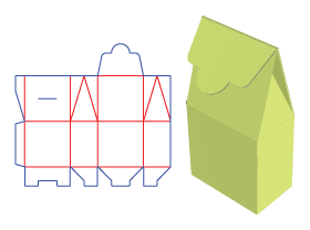 Candy packaging, lock box, roof-style packaging, snack packaging, gift packaging structure