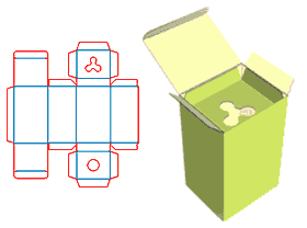 Double box, tube box, lamp box, craft packaging design, toy packaging structure