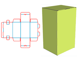 Opening at both ends, tube box, tongue shaping, tube box, double insert box, display packaging, tube