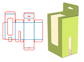 Up and down intubation box, hook box, aircraft hole hanging, color box, paper corrugated paper pit 