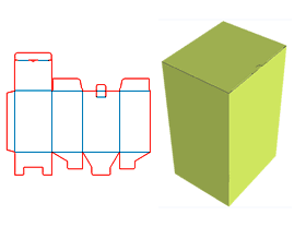 Cardboard Lock bottom Tubular box