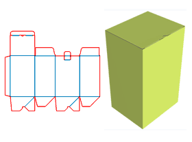 Sticky bottom tube box color box, paper corrugated paper pit tray, lid lock buckle is not easy to op