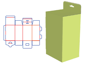 Tube box, card lock, hook box, aircraft hole hanging, color box, paper corrugated paper tray, packag