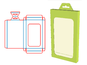 Paper-jam tube box, mobile phone case packaging, mobile phone set packaging, hook box, double-insert