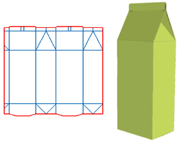 Milk Carton Packaging，Beverage packaging design
