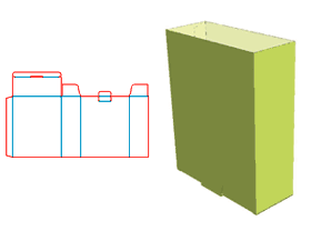 Tubular box special-shaped structure, lock bottom, open packaging