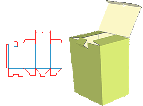 Lock bottom tube box