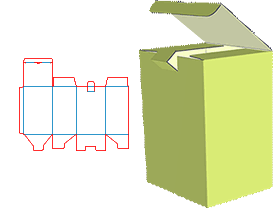 Pharmaceutical packaging design, lock-bottom packaging design, box design, carnitine packaging struc