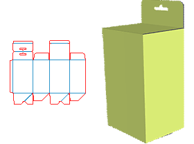 Self-adhesive bottom tube box, tube box, card lock, hook box, aircraft hole hanging, color box, pape