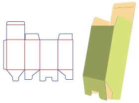 cosmetic packaging design,bottom-lock packaging design