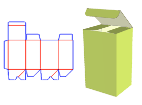 automatic bottom-lock packaging design|packaging structure design