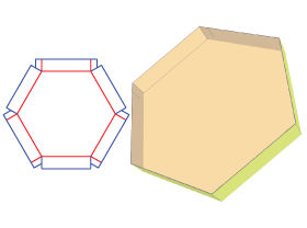 six corner style tray|abnormal packaging box design