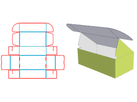 Packaging carton design, 0427 box type, keyboard packaging design, aircraft box, color box card tray