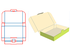 express packaging design|self-lock tray