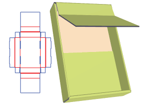 dispaly box packaging design|packaging structure design|self-lock tray