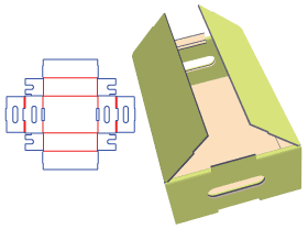 Hand Hole Clamshell Box, side lift hole convenient to carry cartons, flip box, storage box, storage 