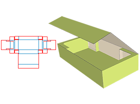 Flip box, packaging carton design, color box card tray, corrugated carton, carton, tea box, daily ne