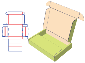 Lining, aircraft box, flip box, lined lid box, packaging carton design, keyboard packaging design, a