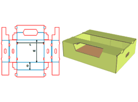 Flip box, flip-top box on both sides, packaging carton design, color box card-only, corrugated carto