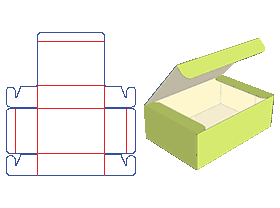 Flip box, packaging carton design, color box card tray, corrugated carton, carton, tea box, daily ne