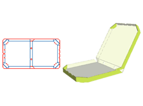 pizza packaging design,cooked food packaging design,Flap Corrugated Box