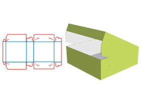Flip box, packaging carton design, color box card tray, corrugated carton, carton, tea box, daily ne
