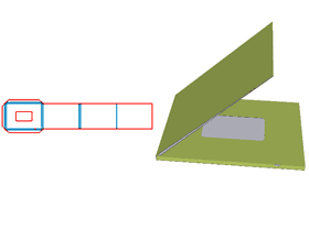 Modular packaging design, folding flip Box