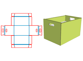 Cardboard corrugated paper pit carton, heaven and earth cover bottom box, packaging structure design