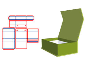 Inside and outside the box gray plate V slot, V slot gift box, manual box, flip gift box, cardboard 