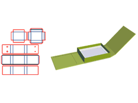 Double-door flip box, handbox, flip box, cardboard box, gift box, hardback box, magnet box