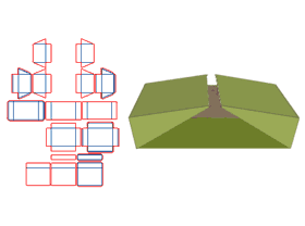 Double-door flip-top gift box