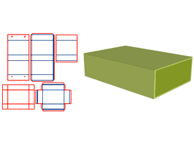 Book-style flip-top boutique box