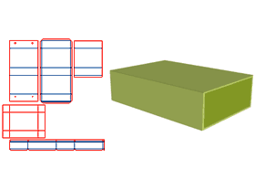 Book-style flip-top boutique box