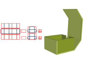 折疊式書型精品盒,半穿成型X,皮殼五連板