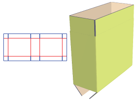 corrugated folding carton|completely sealing box|02 box