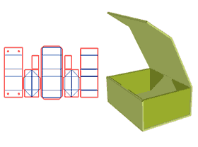 Folding book-style boutique Box,Molding Mode V Groove,,lBook-shaped boutique box, book-shaped flip b