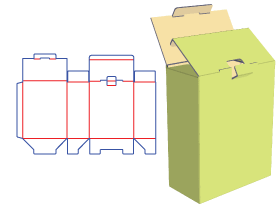 包裝紙箱設計|鎖底式包裝