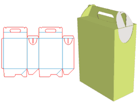禮盒包裝設計|自鎖底式包裝設計