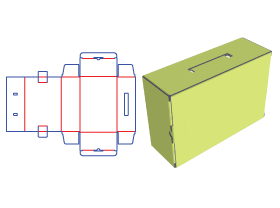 Hand-held tube box packaging, gift box design, health care product sinpackaging, fruit packaging