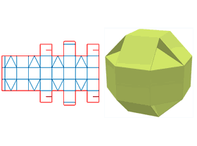 Round box, spherical packaging, shaped structure design, carnitis, shaped box, snack packaging desig