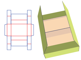 double compartment carton|packaging carton design