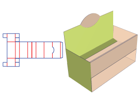 two layer compartment display|display box design