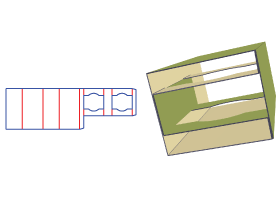 bulb telescope type box|fragile goods packaging design