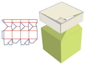 Bottom Box,Candy box, shaped structure paper tray, shaped box, towel box